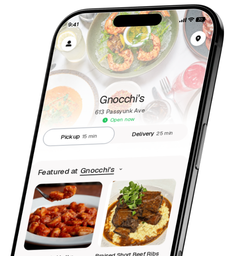 Gnocchi's app preview