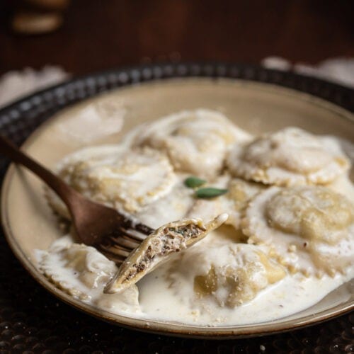 Wild Mushroom Ravioli.